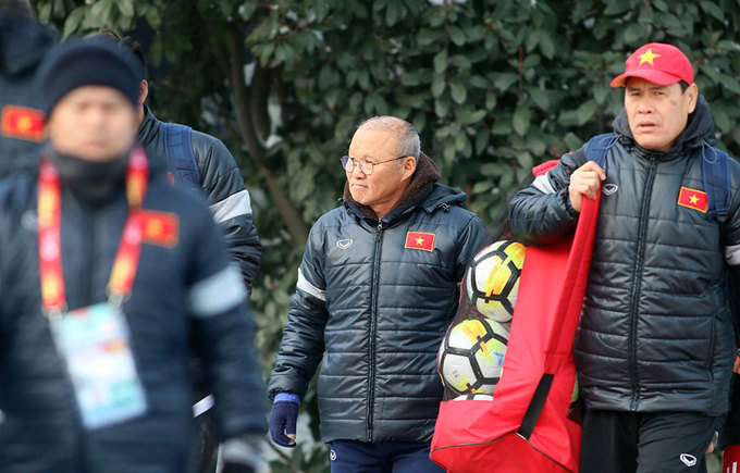 Cầu thủ Việt Nam tập buổi cuối trước chung kết U23 châu Á